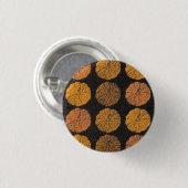 pompoenpatroon-Sinaasappel Ronde Button 3,2 Cm (Voorkant /achterkant)
