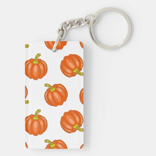 Pompoenpatroon Sleutelhanger (achterkant)
