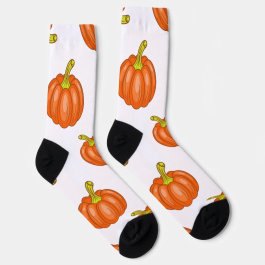 Pompoenpatroon Sokken (Rechts)