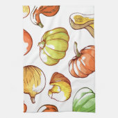 Pompoenpatroon Theedoek (Verticaal)