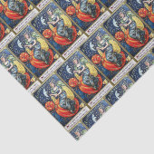  pompoenpatroon van de heks getild weefsel tissuepapier (Detail)