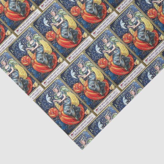  pompoenpatroon van de heks getild weefsel tissuepapier (Detail)