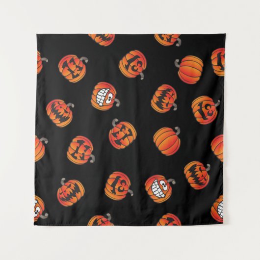 Pompoenpatroon Wandkleed (Voorkant (horizontaal))