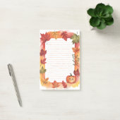 Pompoenpeek & bladgloed post-it® notes (Kantoor)