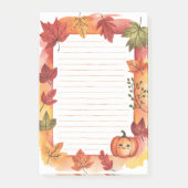 Pompoenpeek & bladgloed post-it® notes (Voorkant)