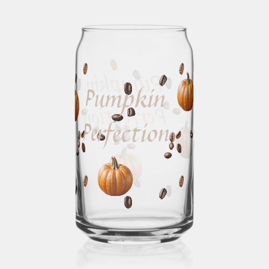 pompoenperfectie blikvorm glas (Achterkant)