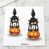 Pompoenperfectie: Halloween Black Cat Sticker