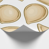 Pompoenpitten patroon cadeaupapier (Hoek)