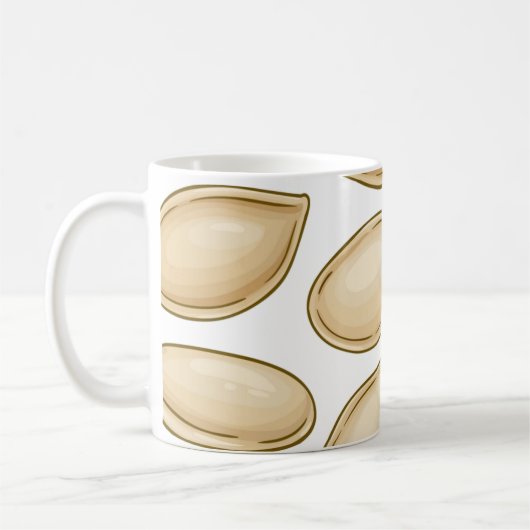 Pompoenpitten patroon koffiemok (Links)