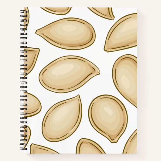 Pompoenpitten patroon notitieboek (Voorkant)