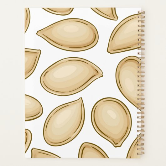 Pompoenpitten patroon planner (Achterkant)