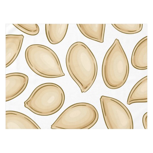 Pompoenpitten patroon tafelkleed (Voorkant (Horizontaal))