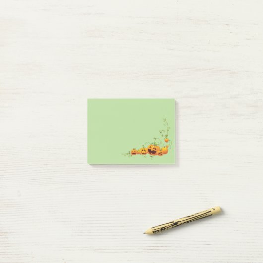 Pompoenpleister 4 x 3 inch Post-it® notes (Op bureau)