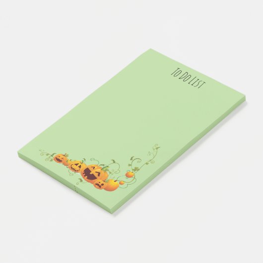 Pompoenpleister 4 x 6 inch Post-it® notes (Schuin)