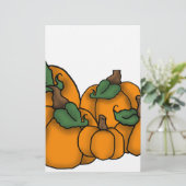 pompoenpleister briefpapier (Staand voorkant)