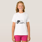 Pompoenpleister Corgi Houding T-shirt (Voorkant volledig)