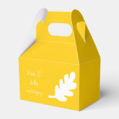 Pompoenpleister in de Gele Vierbox Bedankdoosjes (Achterkant)