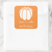 Pompoenpleister in Oranje Sticker (Tas)