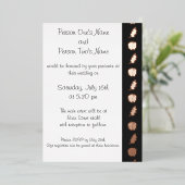 Pompoenpleister in zwarte Folie Invitation Folie Uitnodiging (Staand Voorkant)