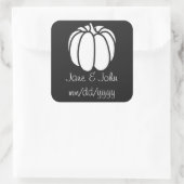 Pompoenpleister in zwarte Sticker (Tas)