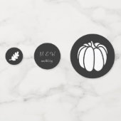 Pompoenpleister in zwarte tafel Confetti (Achterkanten)