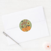 Pompoenpleister met naam ronde sticker (Envelop)