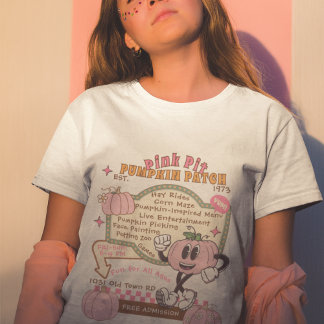 Pompoenpleister Pompoenplukken - Roze Pompoen Tri-Blend Shirt