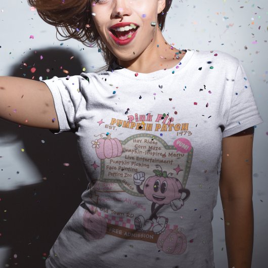 Pompoenpleister Pompoenplukken - Roze Pompoen Tri-Blend Shirt