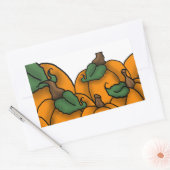 pompoenpleister rechthoekige sticker (Envelop)