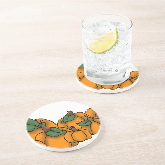 pompoenpleister zandsteen onderzetter (Zijkant)