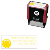 Pompoenpleister Zelfinkt adresstempel Zelfinktende Stempel (In situ)