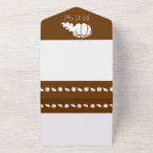 Pompoenplek in Chocolade Alles-in-één Uitnodiging (Buitenkant)