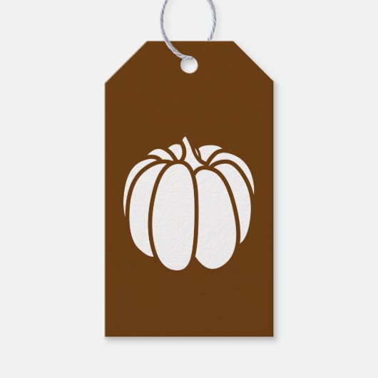 Pompoenplek in Chocolade Cadeaubijsluiter Cadeaulabel (Voorkant)