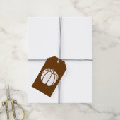 Pompoenplek in Chocolade Cadeaubijsluiter Cadeaulabel (Met Touw)