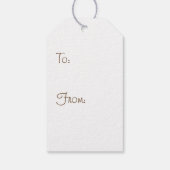 Pompoenplek in gele cadeautag cadeaulabel (Achterkant)