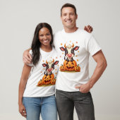 Pompoenplek Koe T-shirt (Unisex)