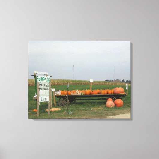 Pompoenplekstandaard Halloween Herfst Canvas Kunst (Voorkant)