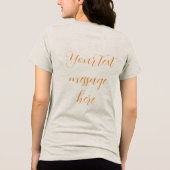 Pompoenplukkers Tri-Blend Shirt (Achterkant)