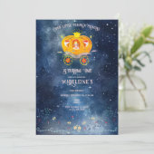 Pompoenprinses betoverd bos meisje verjaardag kaart (Staand voorkant)