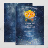 Pompoenprinses betoverd bos meisje verjaardag kaart (Voorkant / Achterkant)