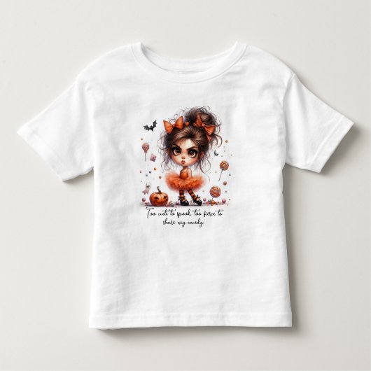 Pompoenprinses – Schattig, Spookachtig & Betoverd Kinder Shirts (Voorkant)