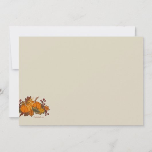 Pompoenrand Kaart (Achterkant)