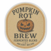 Pompoenrotbrouwerij - Halloween Apotheek Label (Voorkant)