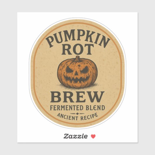 Pompoenrotbrouwerij - Halloween Apotheek Label (Vel)