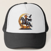 pompoenruiter trucker pet (Voorkant)