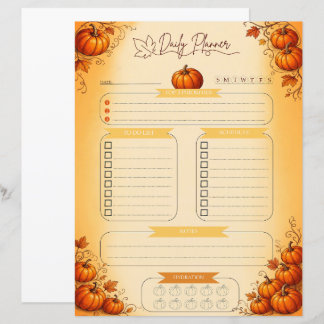 Pompoen's Dagelijkse Planner Pagina