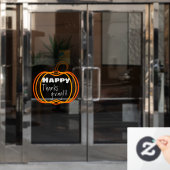  pompoenS Happy Thanksgiving!! Window Cling Raamsticker (Kantoordeur)
