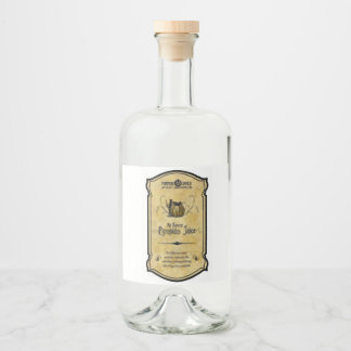 pompoensap likeurfles etiket