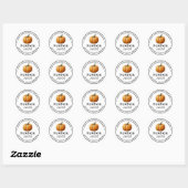 Pompoensap preserve etikettering ronde sticker (Vel)