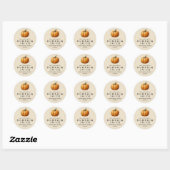 Pompoensap thuisrecept inmaaklabel ronde sticker (Vel)